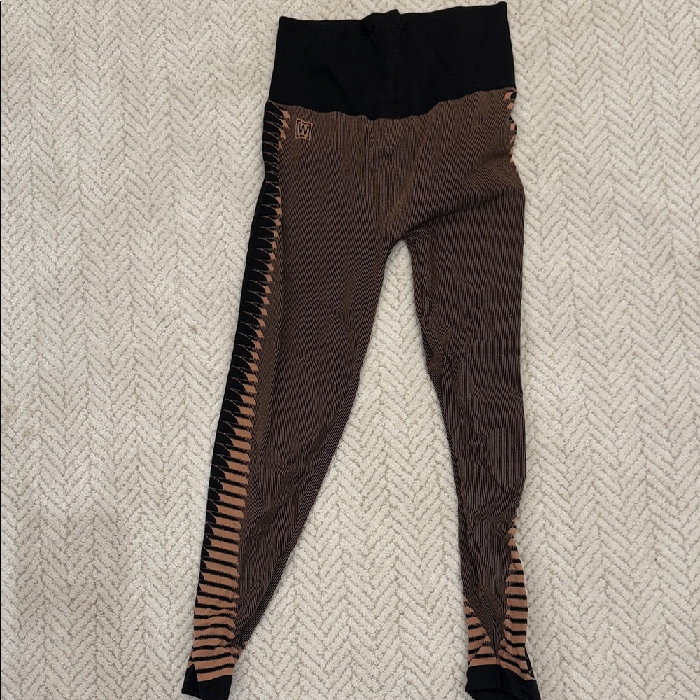 Wolford Brown & Black High-Waist Leggings